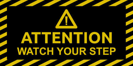 Watch Your Stepのイラスト素材
