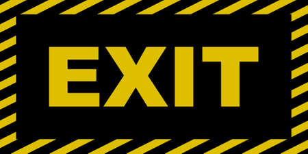 Exit Signのイラスト素材