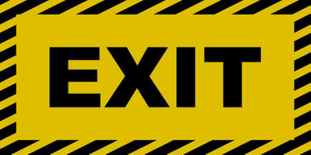 Exit Signのイラスト素材