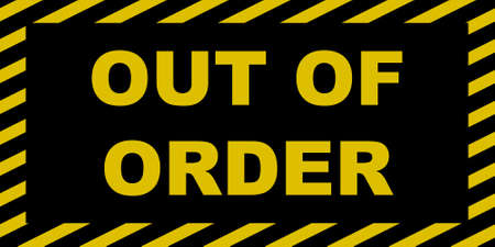 Out of order signのイラスト素材