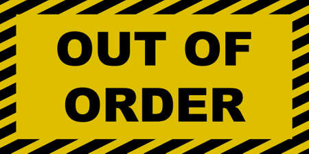 Out of orded signのイラスト素材