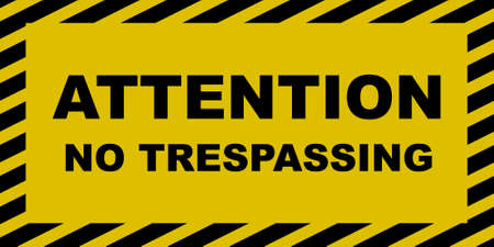 No Trespassing Signのイラスト素材