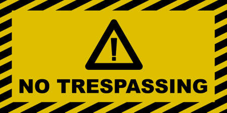No Trespassing Signのイラスト素材