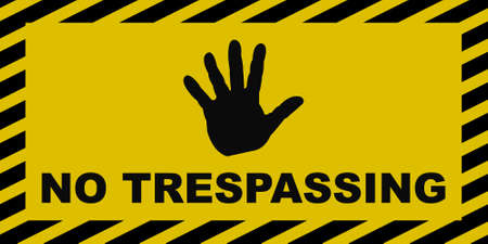 No Trespassing Signのイラスト素材