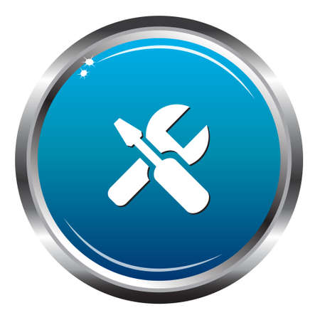 Tools blue iconのイラスト素材