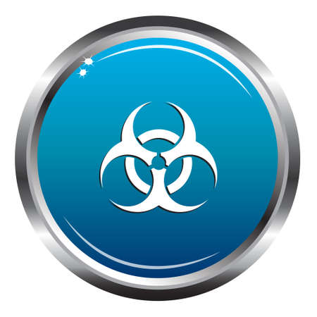 Hazard blue iconのイラスト素材