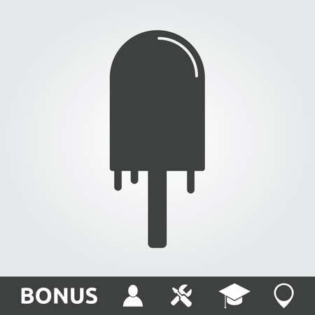 Ice cream flat iconのイラスト素材