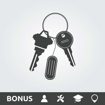 Keys flat iconのイラスト素材