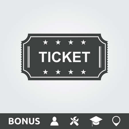 Movie Ticket Flatのイラスト素材