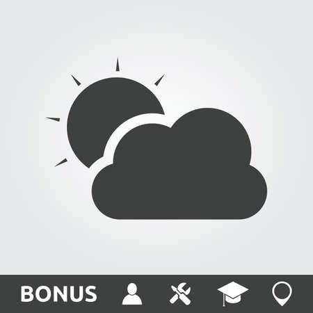 Sun and cloudsのイラスト素材