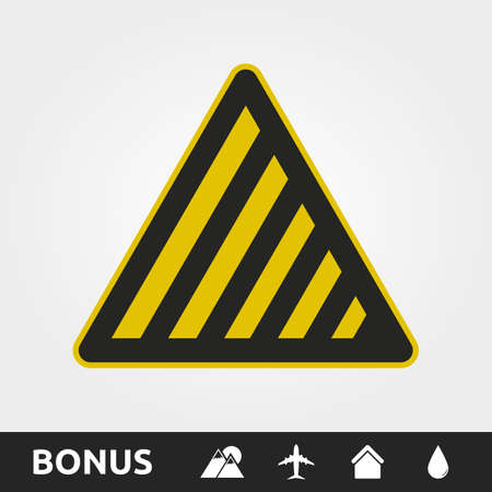 Stripes Warning/Caution signのイラスト素材