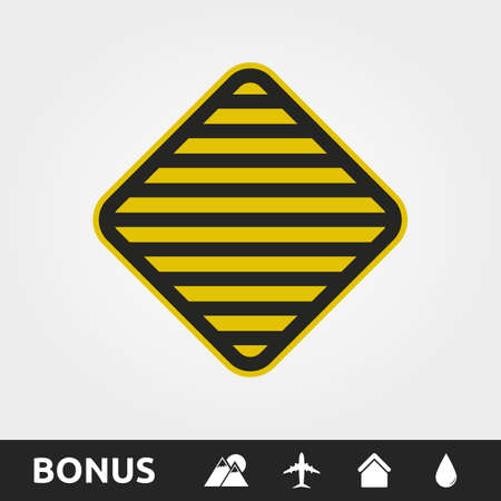 Stripes Warning/Caution sign Squareのイラスト素材