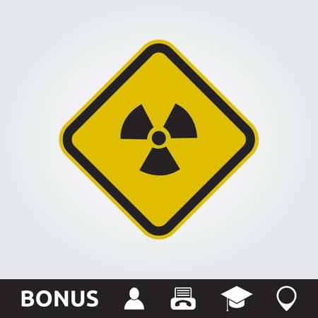 Radioactive Square Signのイラスト素材