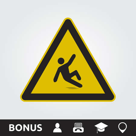 Wet floor Signのイラスト素材