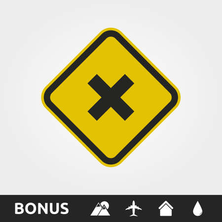 Caution Square Signのイラスト素材