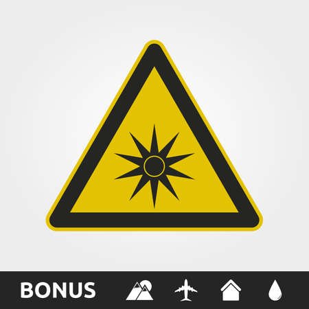 Optical radiation Signのイラスト素材