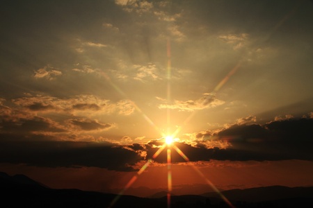 sunsetの写真素材