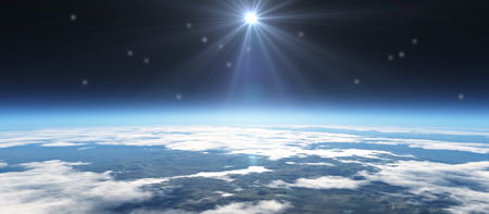 sunrise from space
