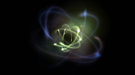 atom orbit abstract