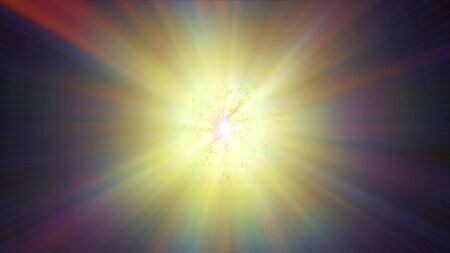 pulse star ray in space