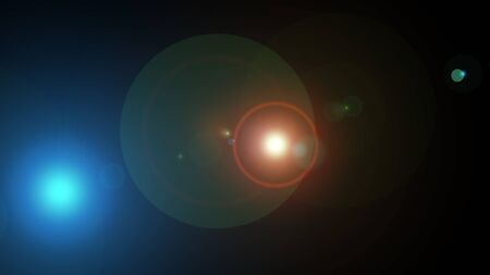 flash light lens flare abstract