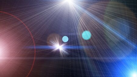 flash light lens flare abstract