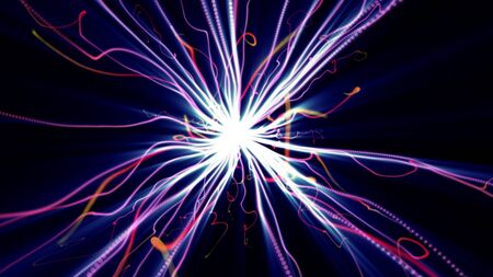 electric light plasma abstract backgroundの写真素材