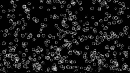 bubble color 3d render, abstract color backgroundの写真素材