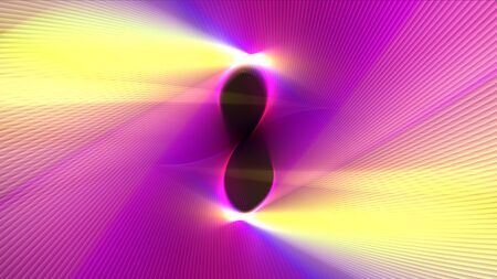 colorful geometric bright lines of abstract background, 3D renderingの写真素材