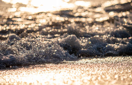 wave splash sea beach close up macro sunrise