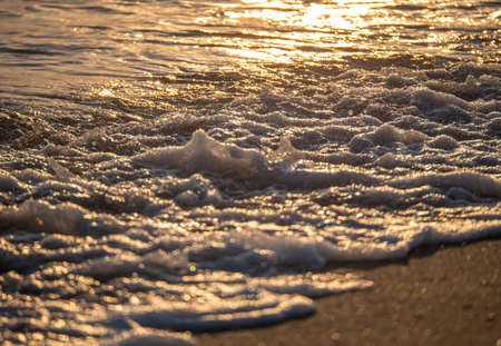 wave splash sea beach close up macro sunrise