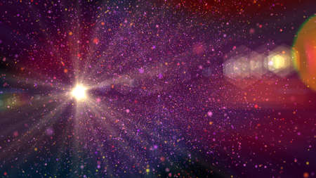 abstract space star ray nebula illustration