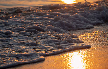 wave splash sea beach macro, close up