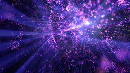 cosmos star ray light space particle nebula, illustration render