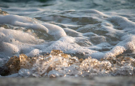 wave splash sea beach macro, close up