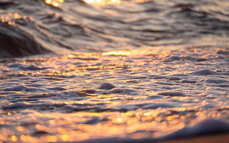 wave splash sea beach macro, close upの写真素材