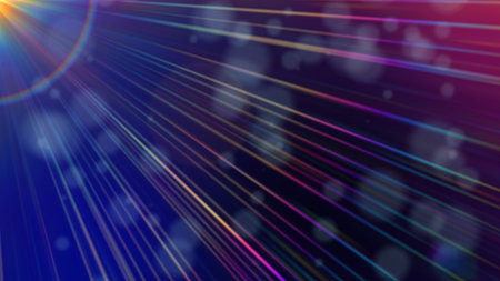 abstract light lens particle illustration background render