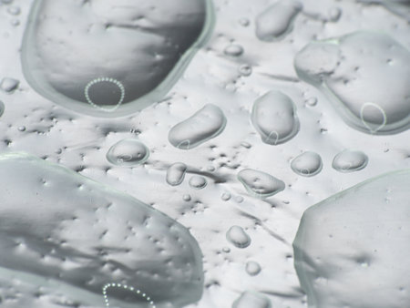 drops of water on the glass wall, close upの写真素材