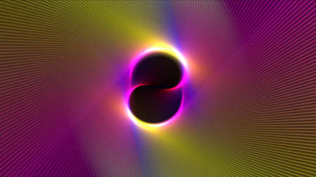 colorful geometric bright lines of abstract background, 3D renderingの写真素材