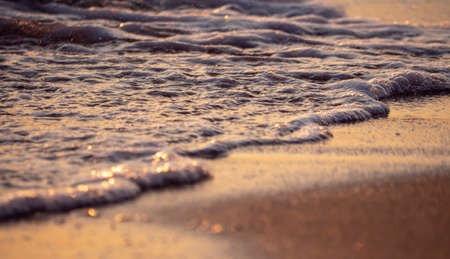 wave splash sea beach macro, close upの写真素材