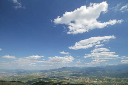 Beautiful blue sky and clouds natural background landscape