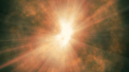 fire flame explosion in space, abstract illustration