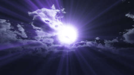 full moon at night cloud sky, 3d render illustration