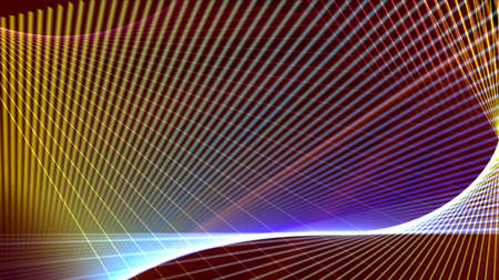 colorful geometric bright lines of abstract background, 3D rendering