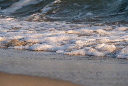 wave splash sea beach macro, close up