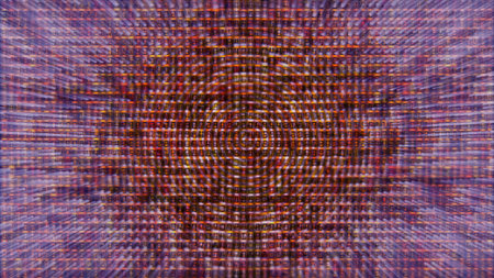 Abstract background, digital data matrix, illustration render