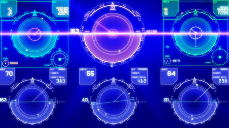 flight control panel instrument navigation light illustrationの写真素材