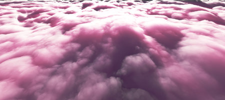 above clouds sun ray 3d render illustrationの写真素材