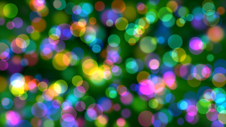 Spots Bokeh Color Abstract Background, illustration renderの写真素材