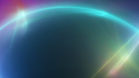 background neon line wave 3d rendering illustrationの写真素材